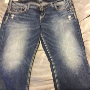 Silver Elyse capri jeans